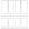 Ekena Millwork Wainscot Paneling Kit, Urethane, 94-1/2 in L, Factory Primed WPKUST052P108 - alternate 1
